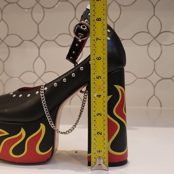 Desire Fire Platform Heels by LAMODA - Picture 10 of 12